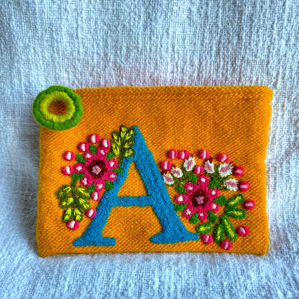 Jenny Krauss Wool Initial A Pouch